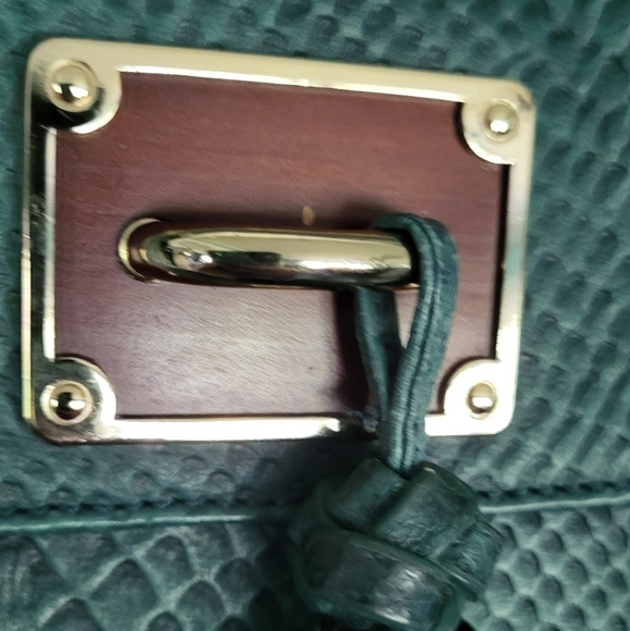 Elliott Lucca Leather Snake Print Crossbody Top Handle Bag - Picture 9 of 16